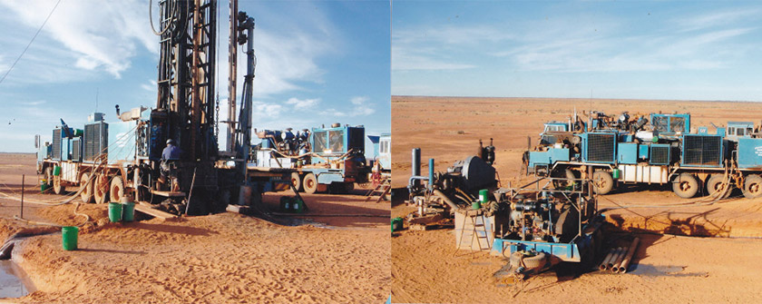 Drillers Media Gravel Pack used in bore testing drilling project